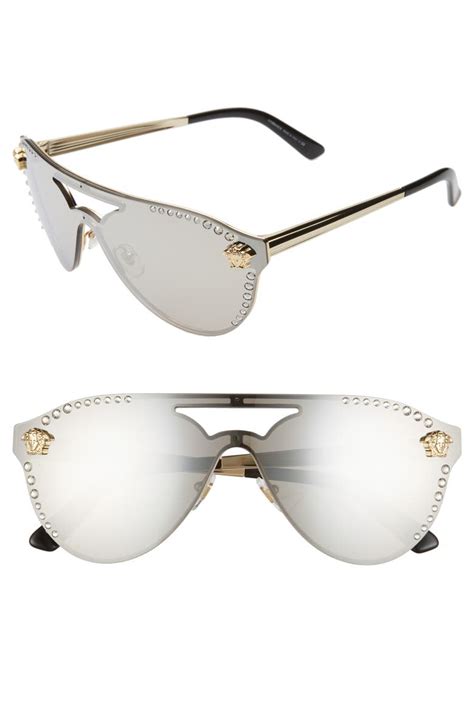 medusa 60mm crystal shield sunglasses versace price|Versace glasses unisex.